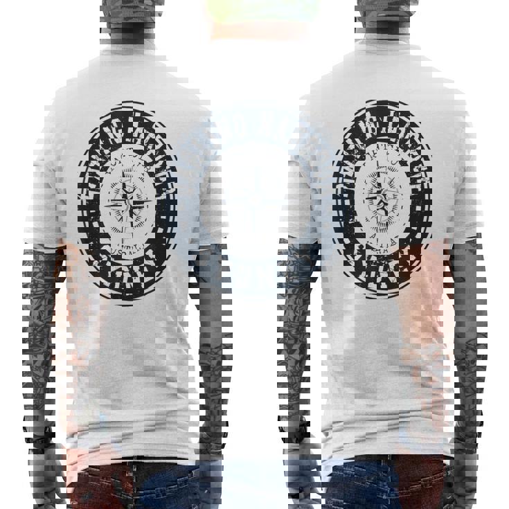 ダーリングハーバー シドニー オーストラリア ヨットクラブ マリーナ セーリング メンズTシャツ バックプリント