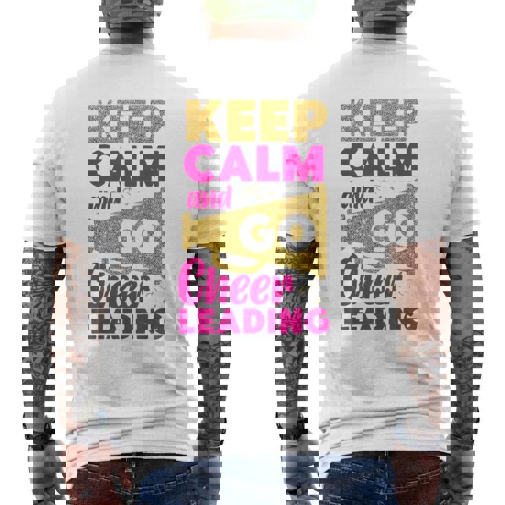 チア チアリーディング Keep Calm And Go チアリーディング メンズTシャツ バックプリント
