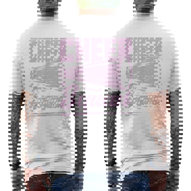 チアリーディングチームチアスクワッド チアリーダー メンズTシャツ バックプリント