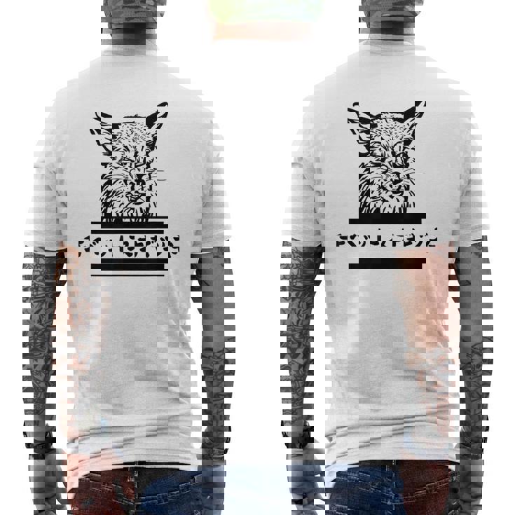 チベットスナギツネ 面白い メンズTシャツ バックプリント