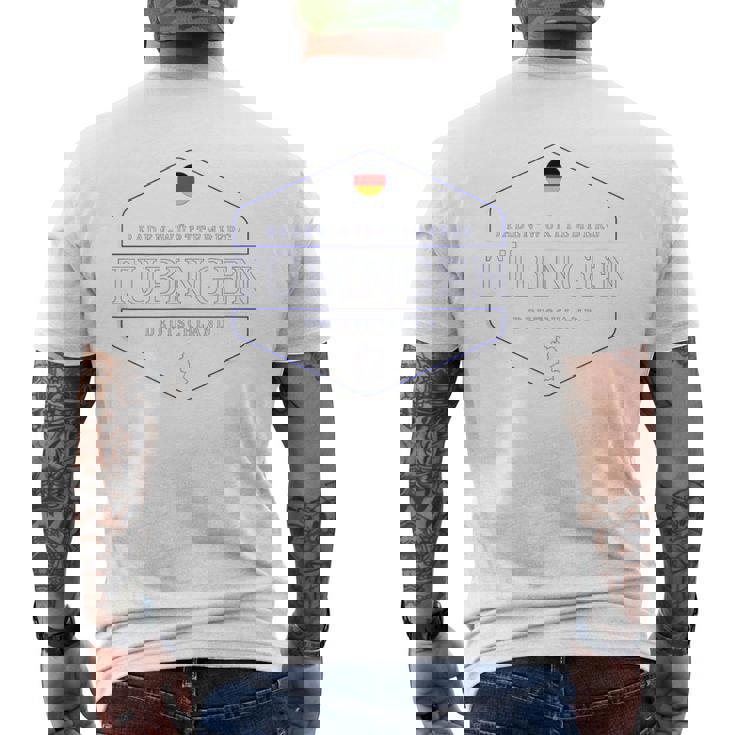 チュービンゲン・バーデンヴュルテンベルク ドイツ テュービンゲン ドイツ メンズTシャツ バックプリント