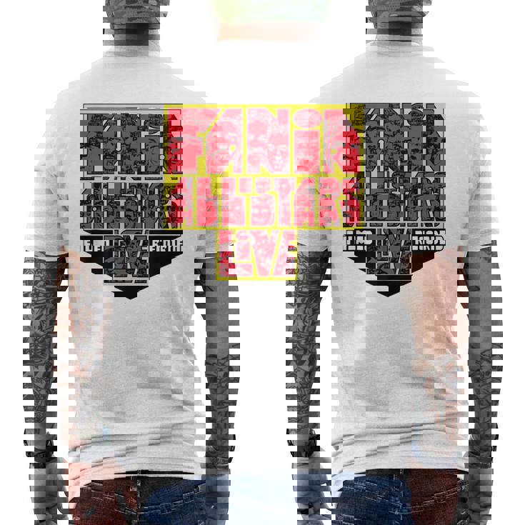 チーター・ファニア・オールスターズでのクラシック・レコーディング・レコーディング・ライブ メンズTシャツ バックプリント