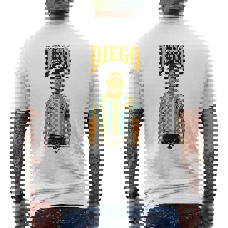 ディエゴ アルマンド マラドーナ アルゼンチン 長袖tシャツ メンズTシャツ バックプリント