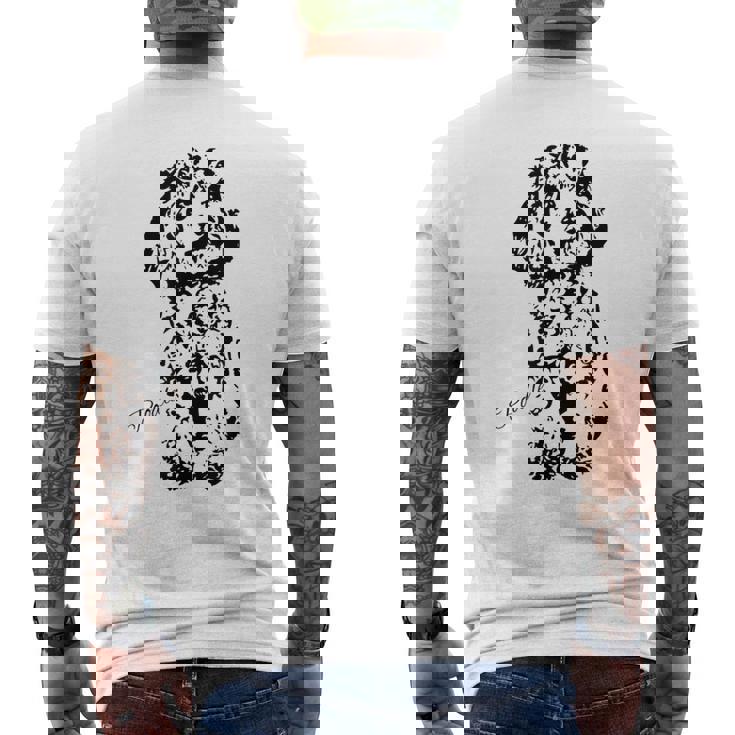 トイプードル かわいい犬好きのギフト レディース スタンダードプードル メンズ メンズTシャツ バックプリント