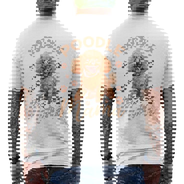 トイプードル 犬種 ペットプードル ママ メンズTシャツ バックプリント