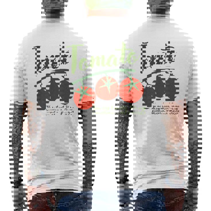 トマトガール 夏 Il ポモドーロ イタリアンサマー メンズTシャツ バックプリント