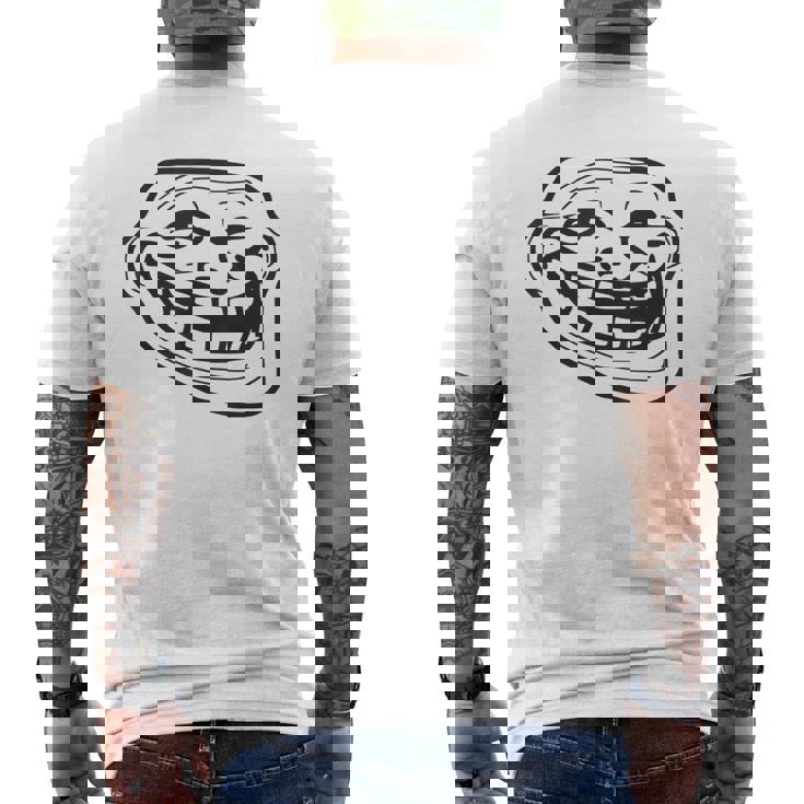 トロールフェイス メンズTシャツ バックプリント