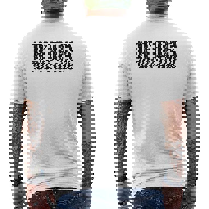 ドライボーンズカムアライブクリスチャン メンズTシャツ バックプリント