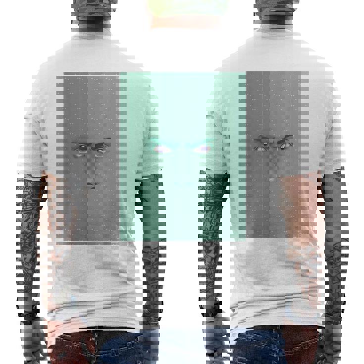 ドリミ4周年記念 壁（志部谷 幽） メンズTシャツ バックプリント