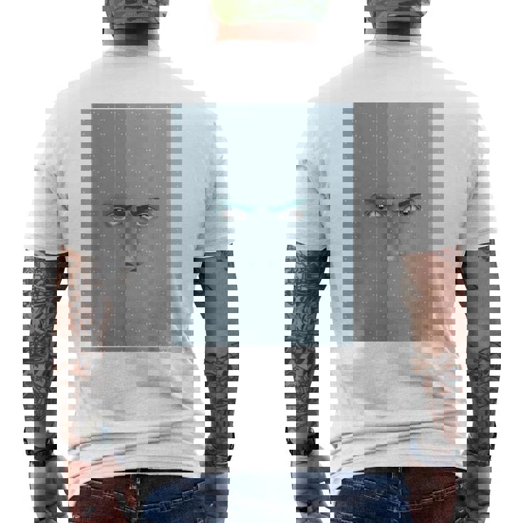 ドリミ4周年記念 壁（浅霧 巳影） メンズTシャツ バックプリント