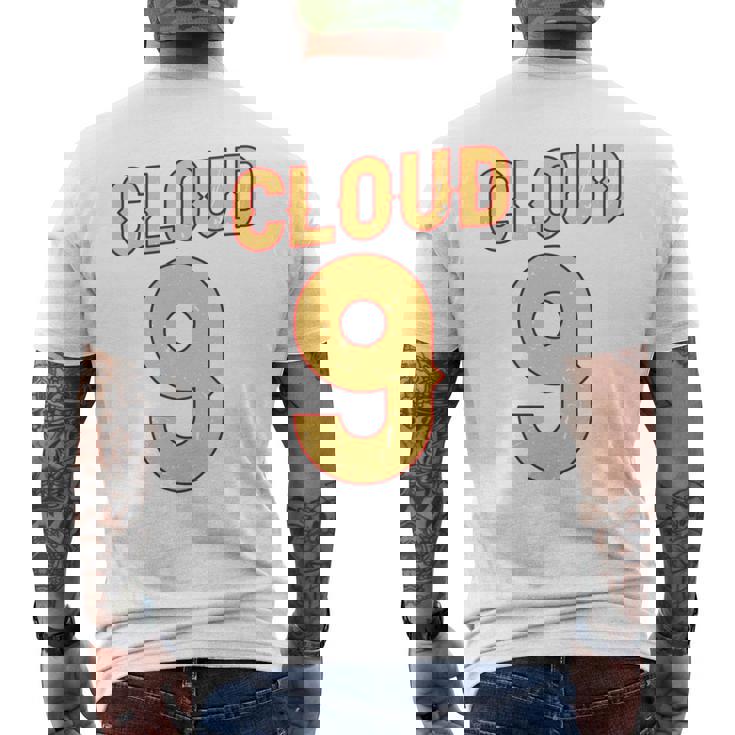 ナイス イエロー オレンジ クラウド 9 コスチューム 男女兼用 長袖tシャツ メンズTシャツ バックプリント