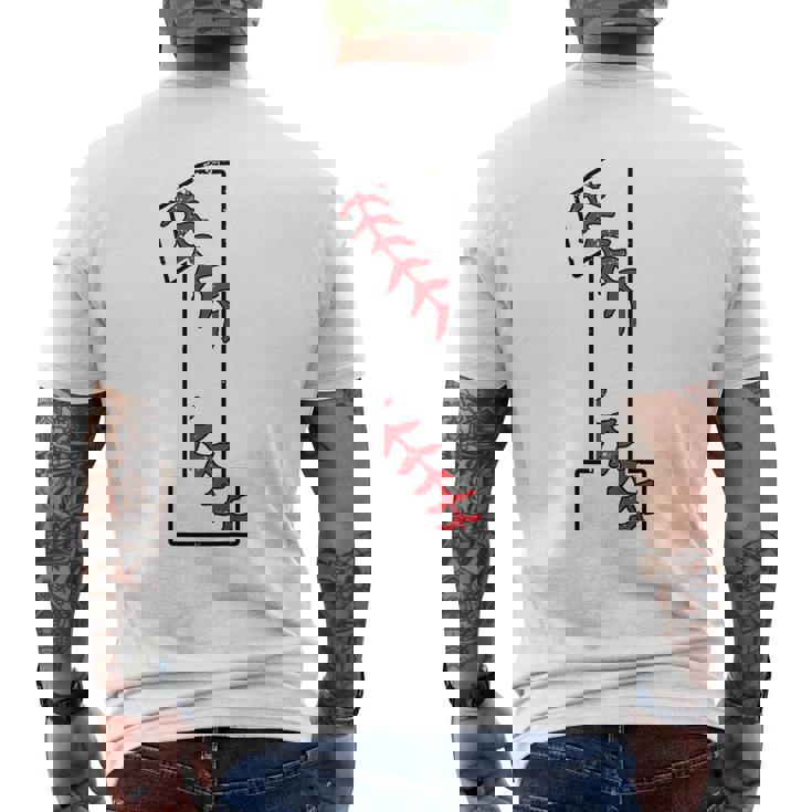 ナンバー1 ベースボールジャージー ナンバー1 背面にプリント メンズTシャツ バックプリント