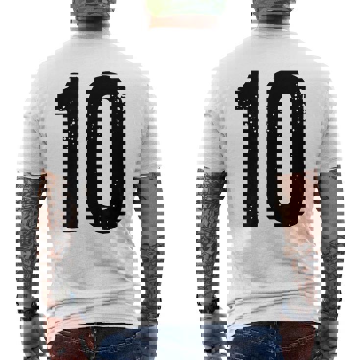 ナンバー10 メンズTシャツ バックプリント