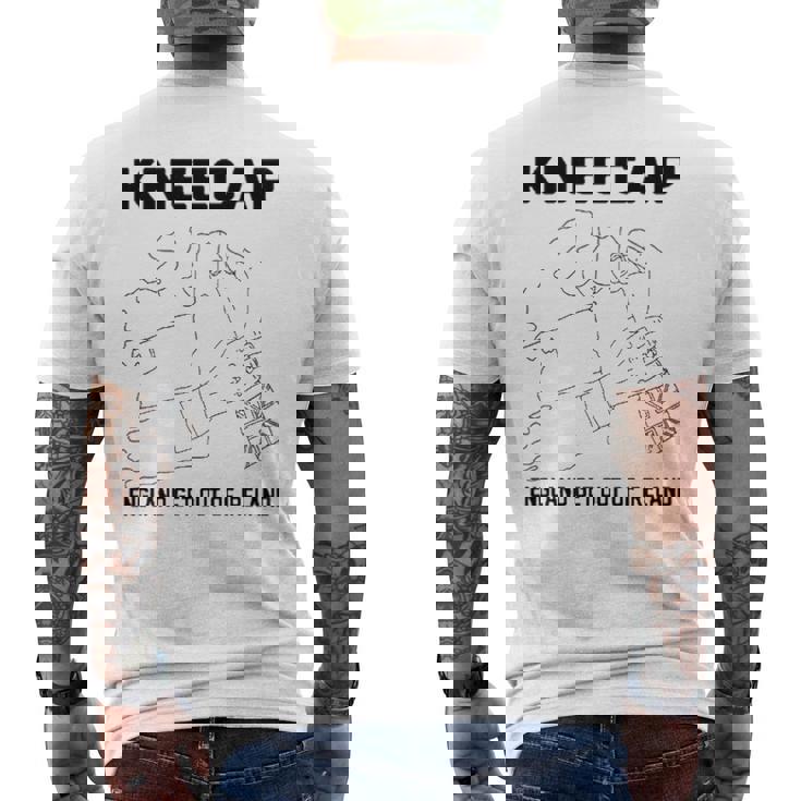 ニーキャップ・イングランドはアイルランドから出て行け 長袖tシャツ メンズTシャツ バックプリント