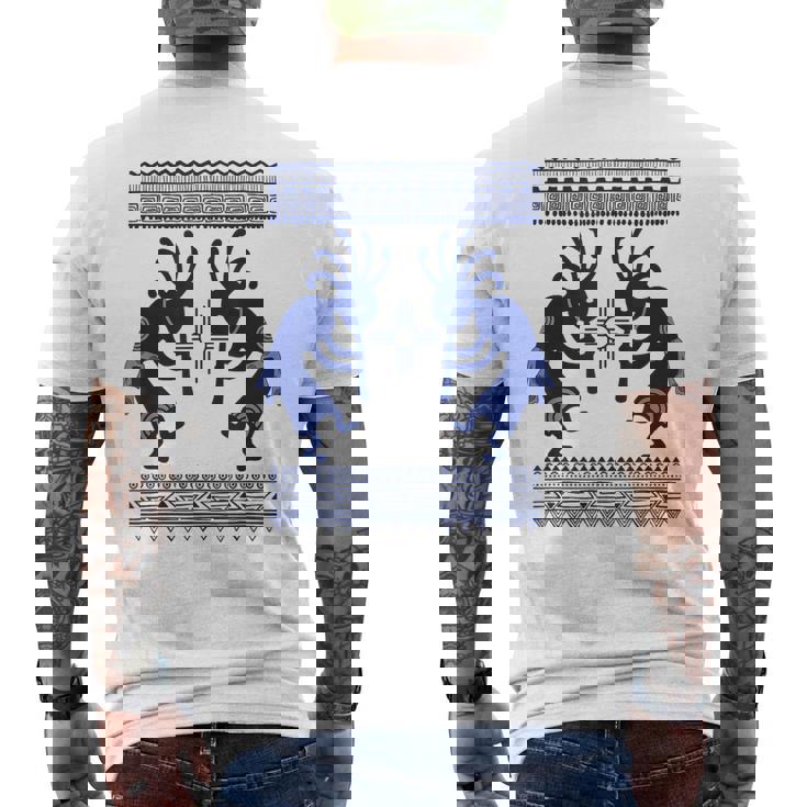 ネイティブアメリカン カルチャー ココペリ ミュージシャンボーダー 1 楽しい メンズTシャツ バックプリント