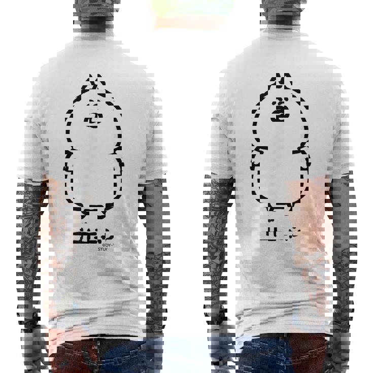 ネコこのゴロ ゴロニャン メンズTシャツ バックプリント