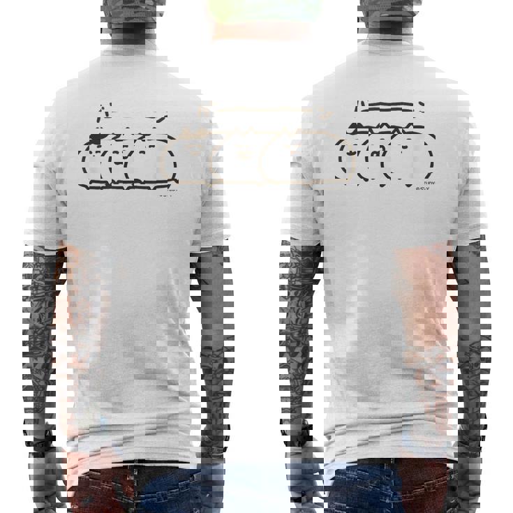 ネコこのゴロ バーン メンズTシャツ バックプリント