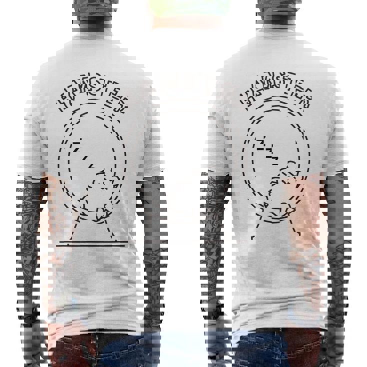 ハムスター 寝る ダイエット リバウンド メンズ レディース キッズ かわいい おもしろ ハムスター好き メンズTシャツ バックプリント