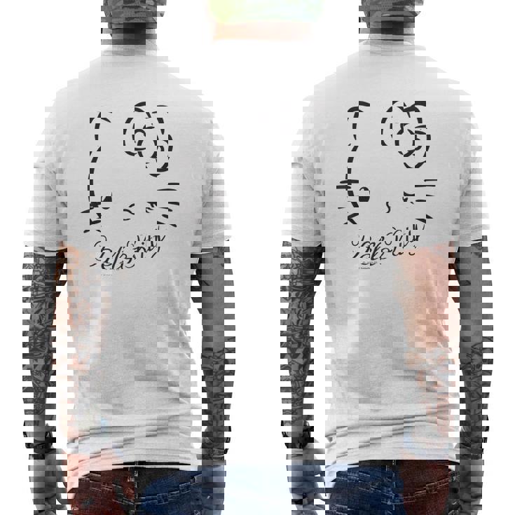 ハローキティ Usデザイン ウインク メンズTシャツ バックプリント