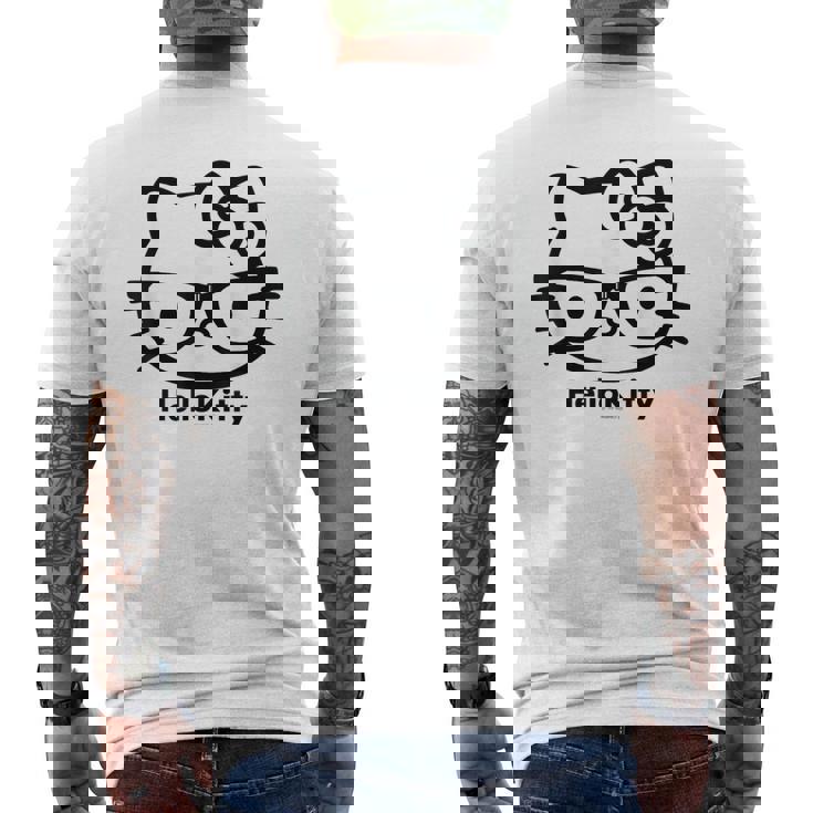 ハローキティ Usデザイン カオ メガネ メンズTシャツ バックプリント