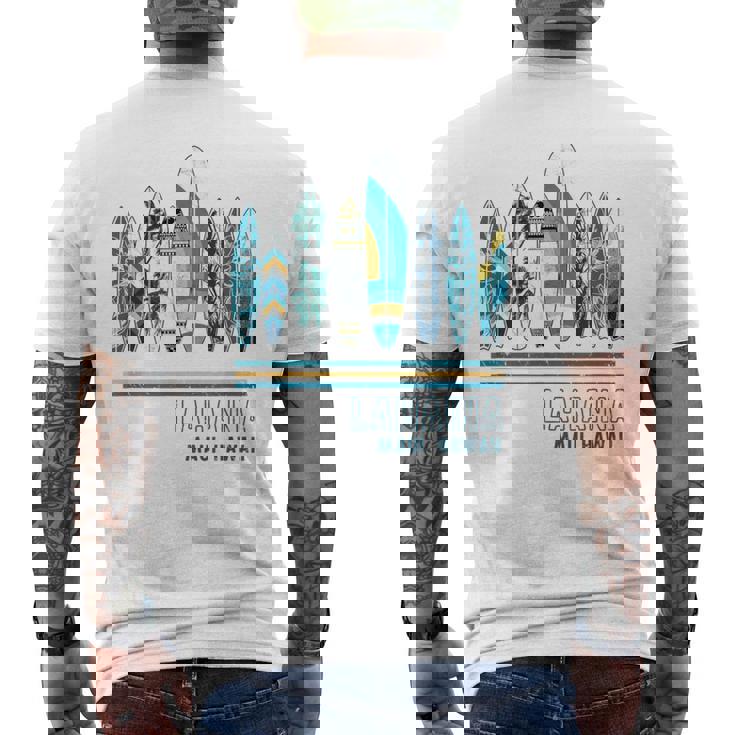 ハワイ ラハイナ マウイ サーフィン ハワイアン メンズTシャツ バックプリント