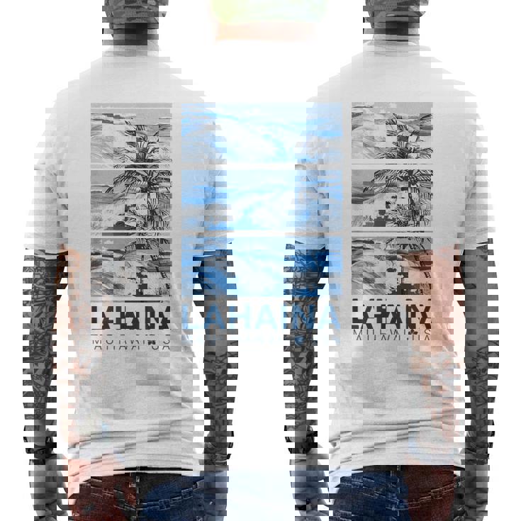 ハワイ ラハイナ マウイ ハワイアン メンズTシャツ バックプリント