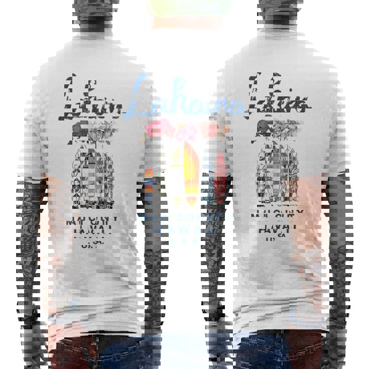 ハワイ ラハイナ マウイ ヴィンテージ サーフィン ハワイアン メンズTシャツ バックプリント