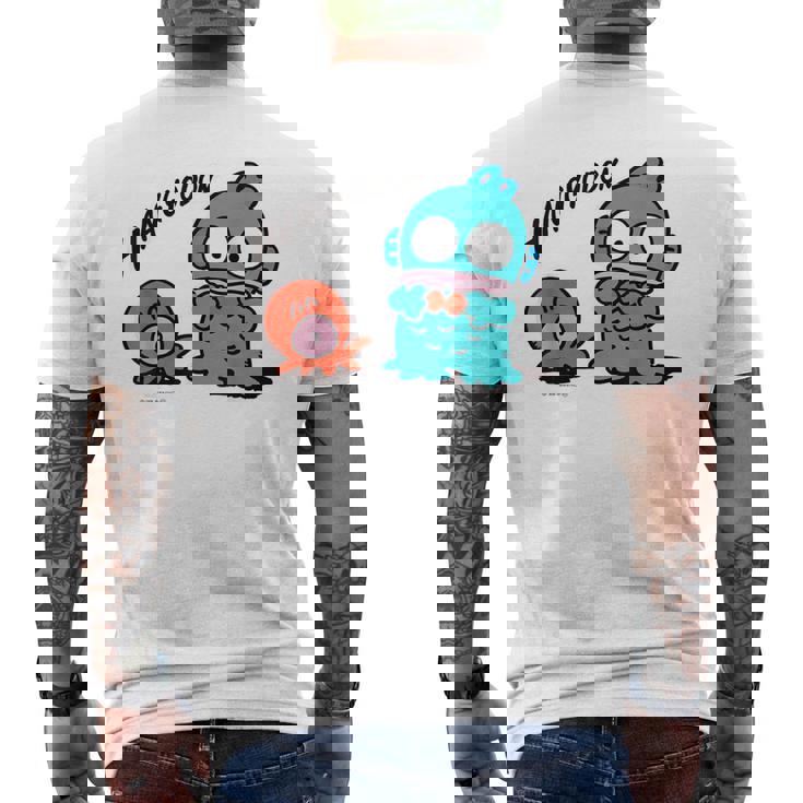 ハンギョドン 蝶ネクタイ ライトカラー メンズTシャツ バックプリント