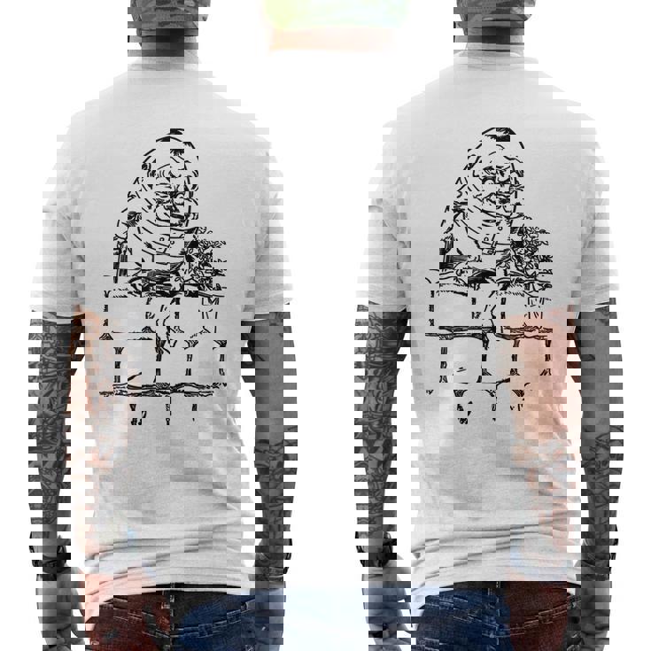 ハンプティ・ダンプティ・ウォール メンズTシャツ バックプリント