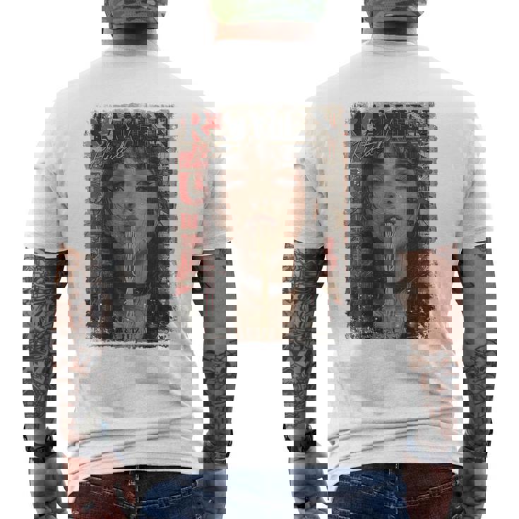 バックプリントtシャツ ピンナップガール ラーメン ヌードル アニメ マンガ アジアン ラーメン メンズTシャツ バックプリント