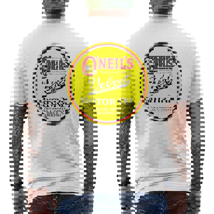 バックプリントのみ レトロ ヴィンテージ ガソリンスタンド オニールのモーターオイル メンズTシャツ バックプリント