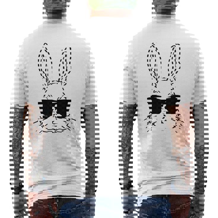 バニーフェイス サングラス イースターデー 男の子 幼児 キッズ メンズTシャツ バックプリント