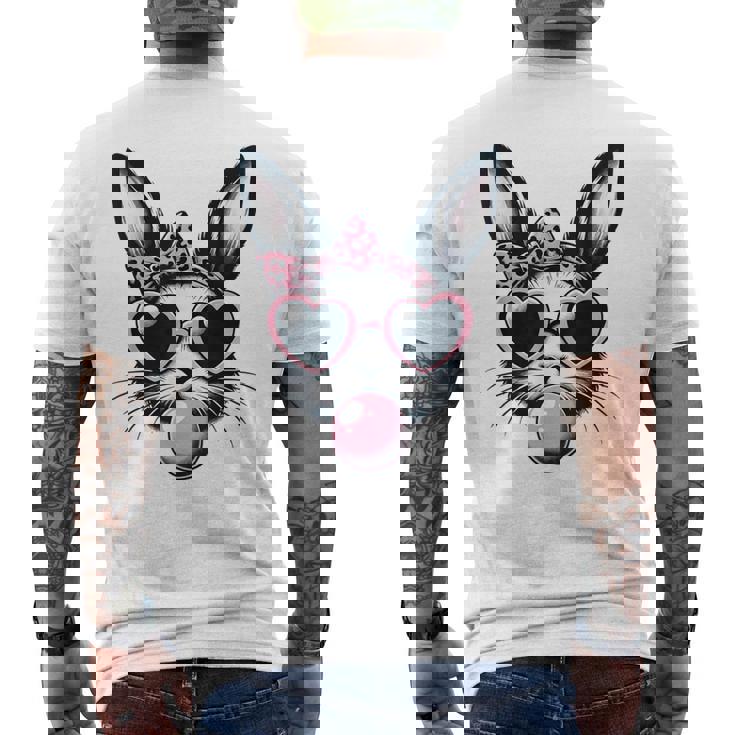 バニーフェイス サングラス付き イースターデー 男の子 男性 子供 メンズTシャツ バックプリント