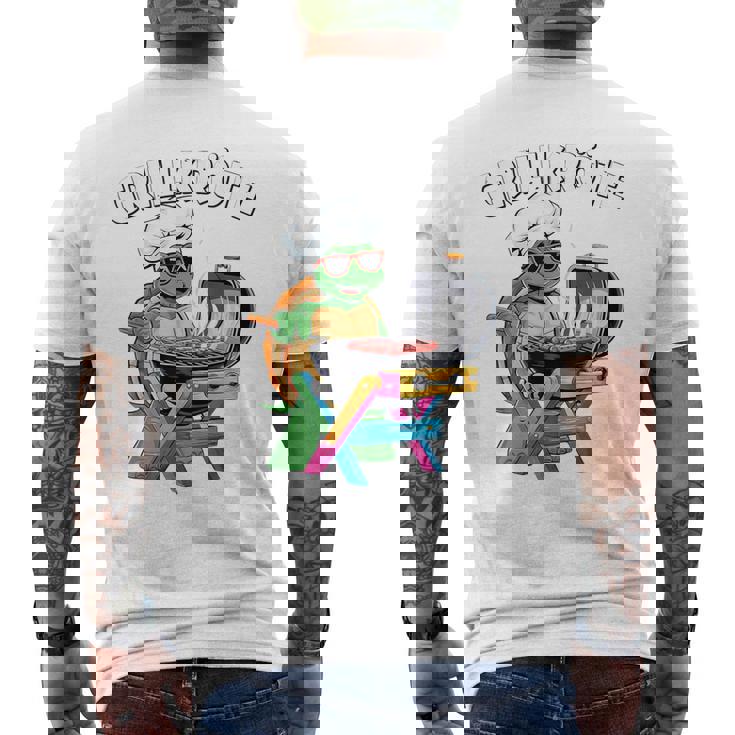 バーベキュー ヒキガエル 面白い 亀 バーベキュー ジャンパー 面白い メンズTシャツ バックプリント