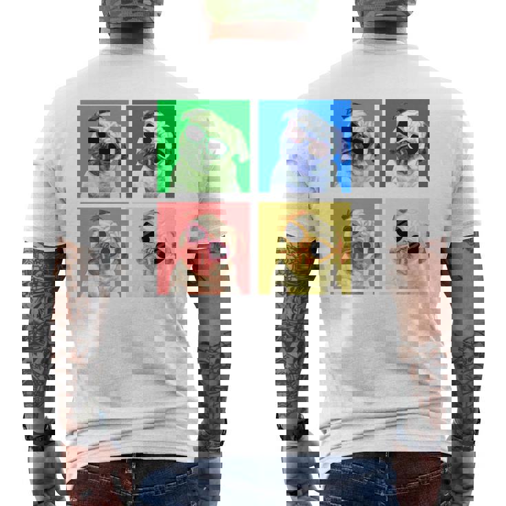 パグ 面白いtシャツ 犬 かわいい メンズ 子供 おもしろ 服 雑貨 グッズ ネタ わんこ イヌ 黒パグ 長袖tシャツ メンズTシャツ バックプリント