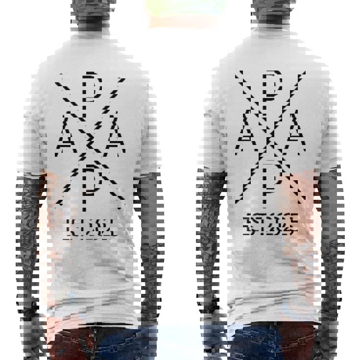 パパ 2025 ファーザー・トゥ・ビー2025 プラウド・パパ 2025 メンズTシャツ バックプリント