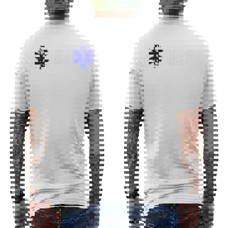 パラメディック ユニフォーム コスチューム Tar Of Life Emt Ems 救急車 メンズTシャツ バックプリント