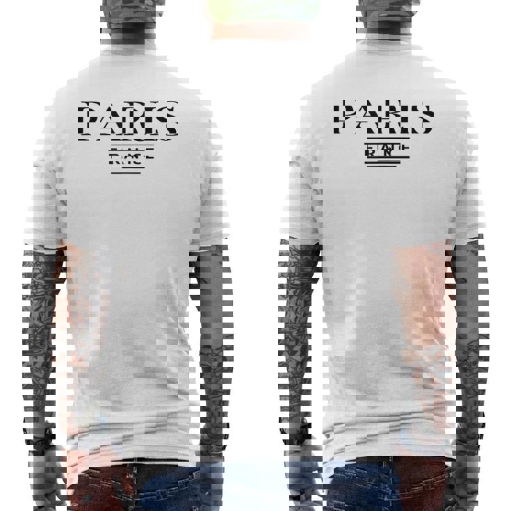 パリ フランス フランス クラシック メンズ レディース ギフト メンズTシャツ バックプリント
