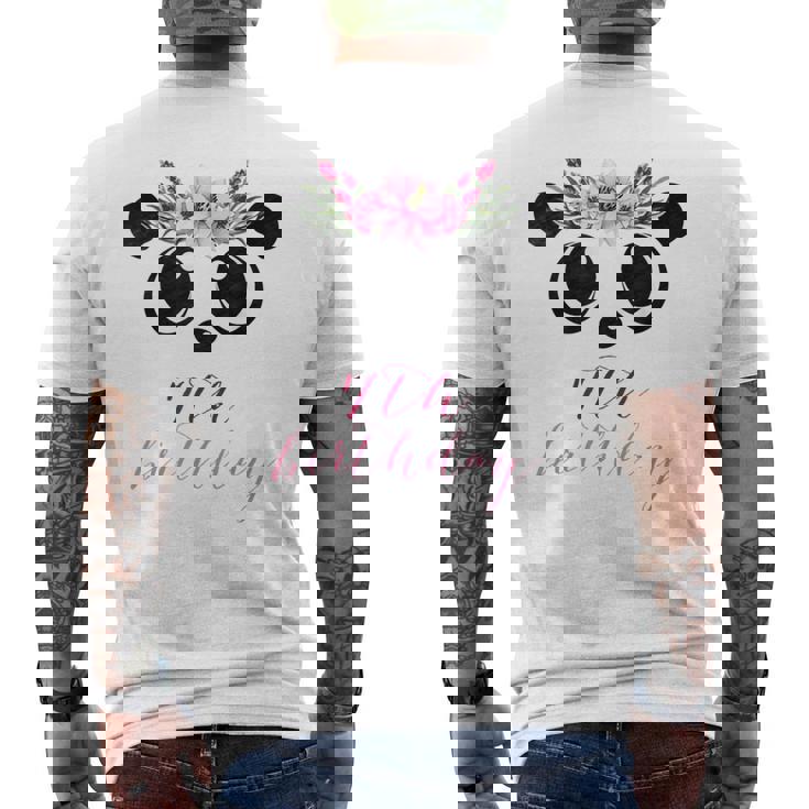 パンダガール 7歳の誕生日 I 7歳 パンダコスチューム ギフト メンズTシャツ バックプリント