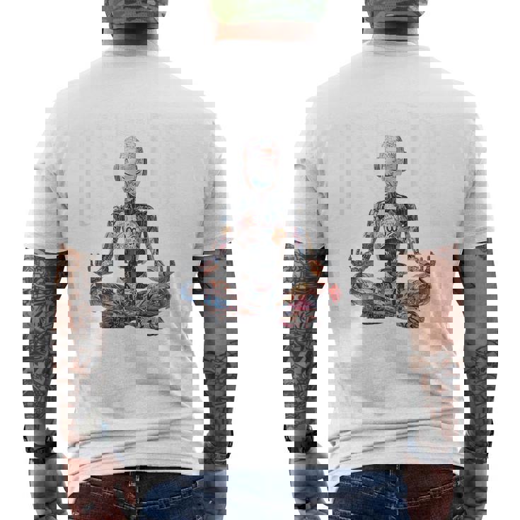 ヒップホップ ヴィンテージ エッジー アーバン Y2k Hip Hopバックプリント ストリートウェア ロボット メンズTシャツ バックプリント