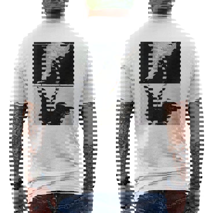 ヒルマ・アフ・クリント作 白鳥 第1号 長袖tシャツ メンズTシャツ バックプリント