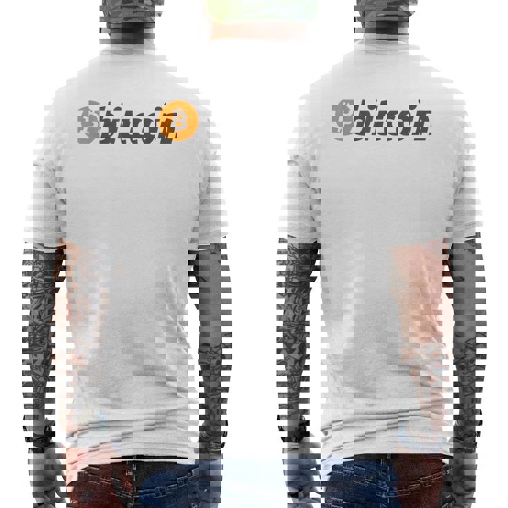 ビットコインbtcコイン暗号トレーダーBitcoinフューチャーフリーダムギフト メンズTシャツ バックプリント