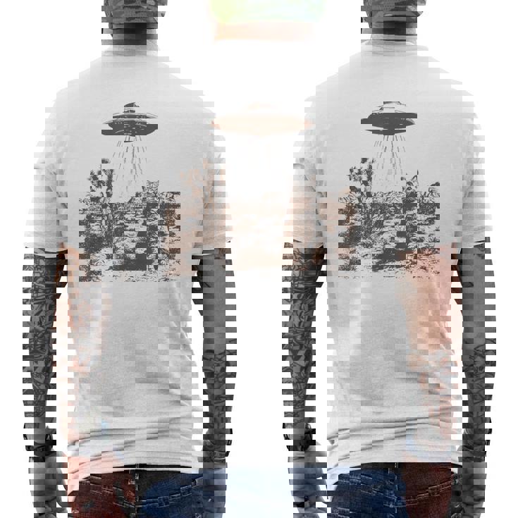 ビンテージ Ufo カウボーイ キャット メンズTシャツ バックプリント