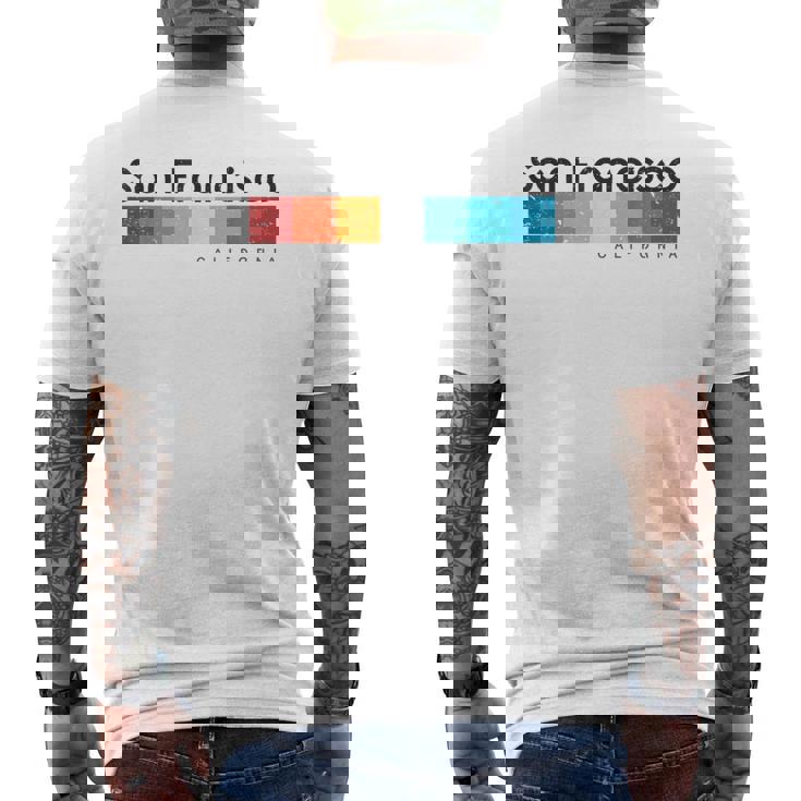 ビンテージサンフランシスコカリフォルニア1980年代レトロデザインtシャツ メンズTシャツ バックプリント