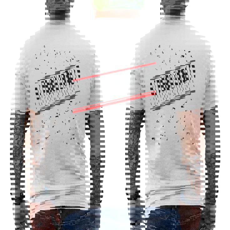 ビート・イット・ピアノ メンズTシャツ バックプリント