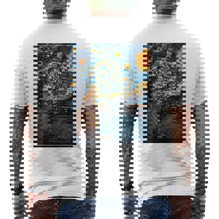 ビーバースターリーナイトヴァンゴッホ 長袖tシャツ メンズTシャツ バックプリント