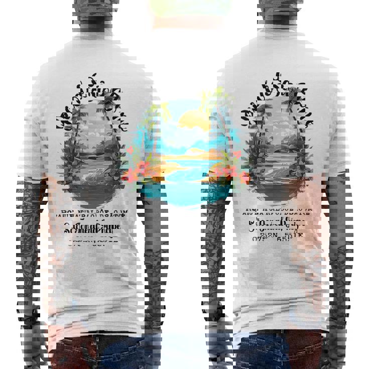 ピコ・デ・サントメ島 サントメとプリンシペ お土産 メンズTシャツ バックプリント