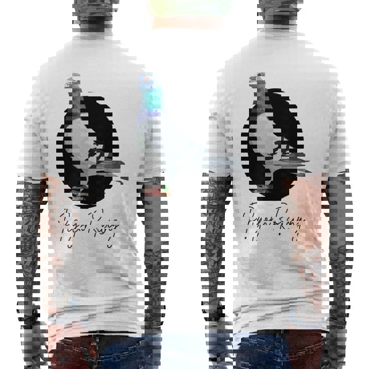 ピジョン レーシング コロンボフィール ダイヴェンスポーツ タウベンチュヒター ピジョン メンズTシャツ バックプリント