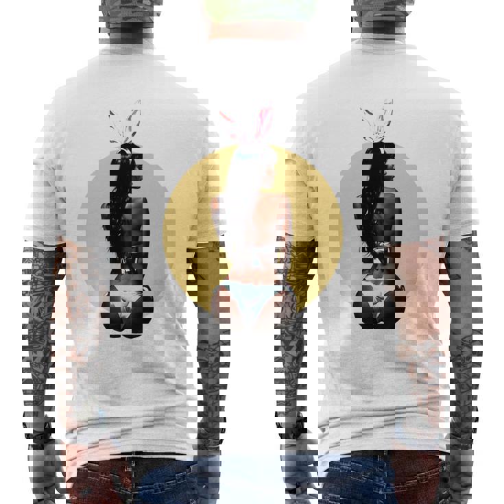 ピンナップ セクシー ブラウンスキン イースターバニー ガールズ ヴィンテージ メンズ レディース 長袖tシャツ メンズTシャツ バックプリント