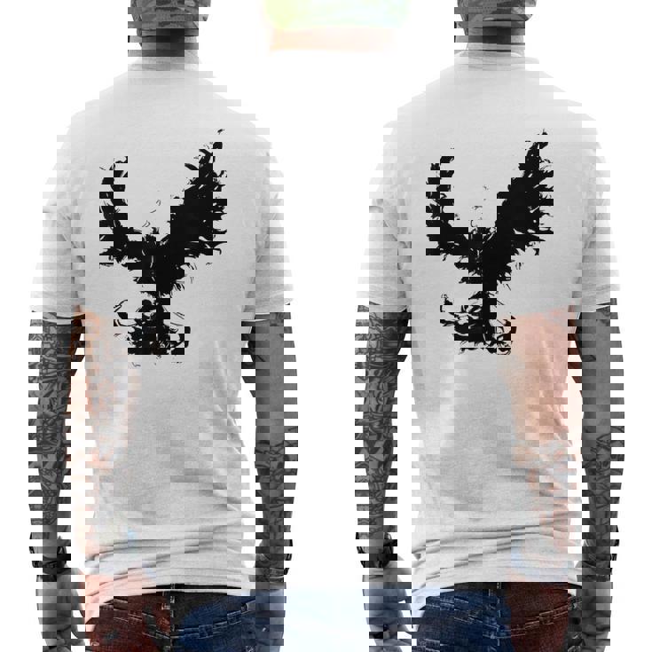 フェニックス 不死鳥 神話上の生き物 灰からのフェニックス 火 フェニックス メンズTシャツ バックプリント